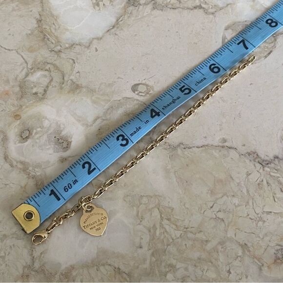 Tiffany & Co. 18K Return To Tiffany Heart Tag Bracelet 19g w/ Case, Box, Dustbag - Picture 12 of 14